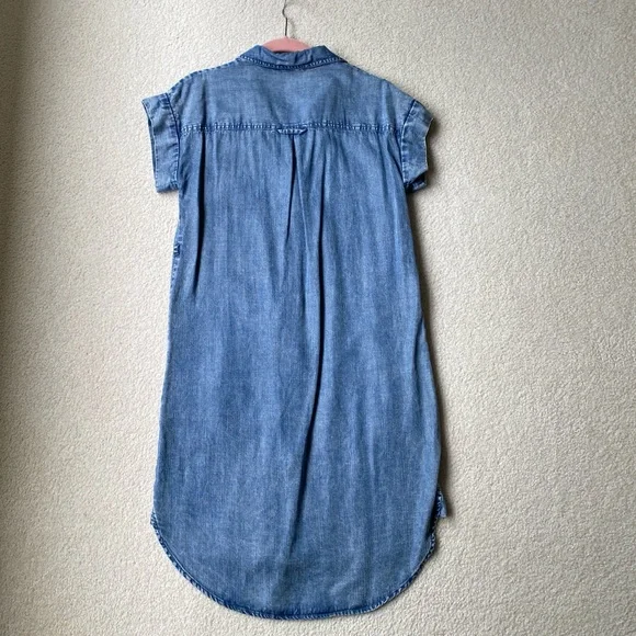 Casual Tencel (Soft Ligthweight Denim) Shirt Dress - Picture 3 of 4